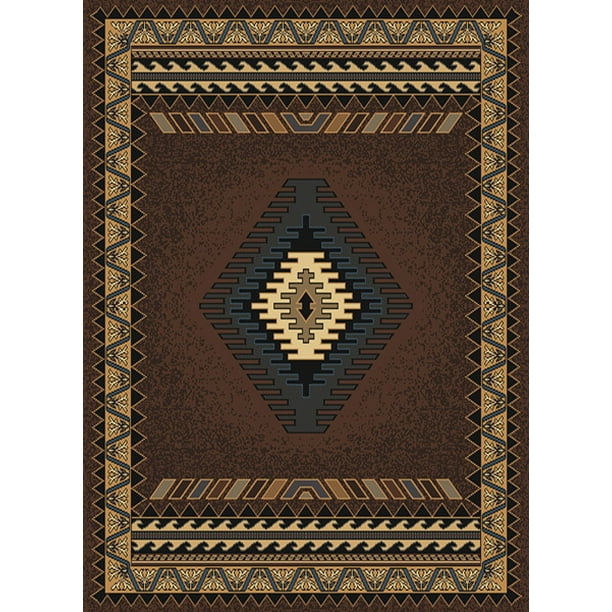 Ivory Native American Carpet Patchwork Lines Bordered Diamonds Olefin Area Rug Ivory Native American Carpet Patchwork Lines Bordered Diamonds Olefin Area Rug